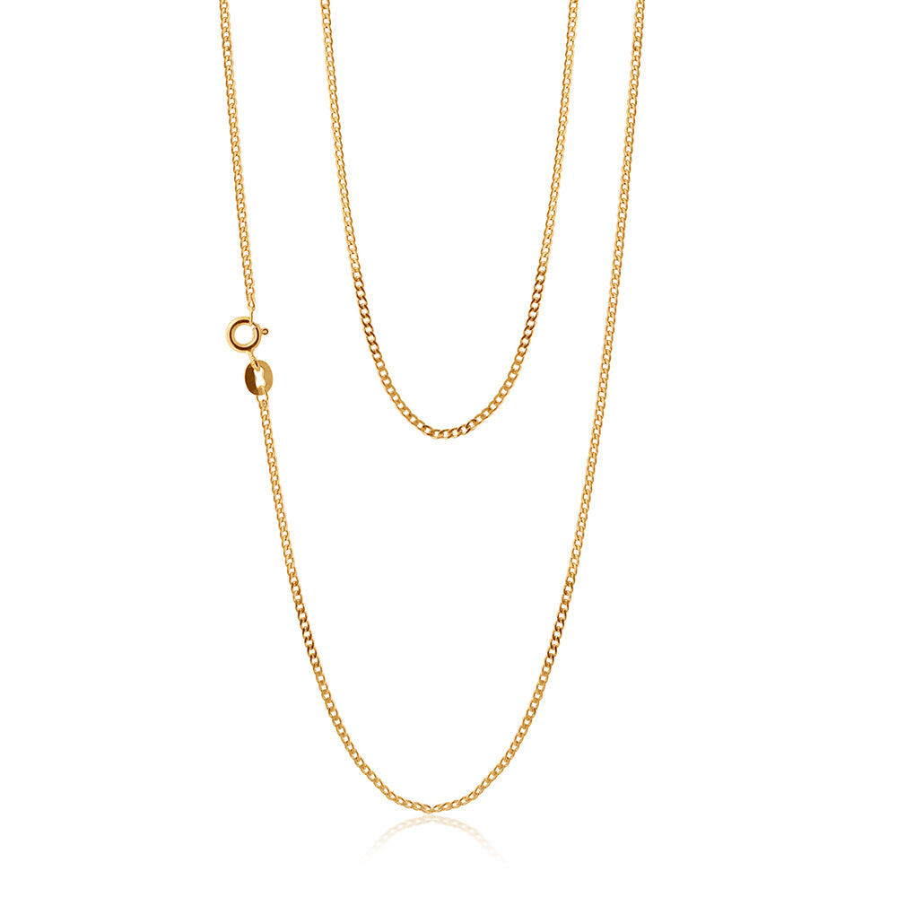 9ct Yellow Gold 30 inch Curb Chain - 13.4g 9ct Yellow Gold 30 inch Curb Chain - 13.4g