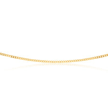Load image into Gallery viewer, 9ct Yellow Gold Silver Filled 50cm Curb Chain