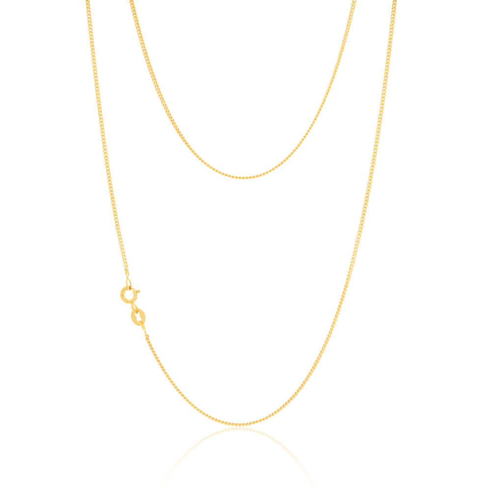 9ct Yellow Gold Silver Filled 70cm Curb Chain – Shiels Jewellers