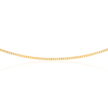 Load image into Gallery viewer, 9ct Yellow Gold Silver Filled 70cm Curb Chain