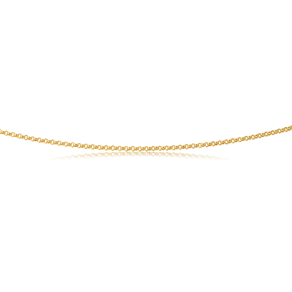 9ct Divine Yellow Gold Silver Filled Belcher Chain