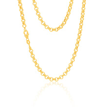 Load image into Gallery viewer, 9ct Enticing Yellow Gold Silver Filled Belcher Chain