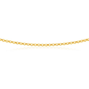 9ct Enticing Yellow Gold Silver Filled Belcher Chain