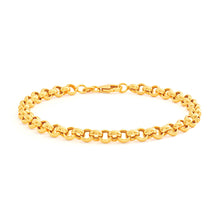 Load image into Gallery viewer, 9ct Superb Yellow Gold Silver Filled Belcher Bracelet