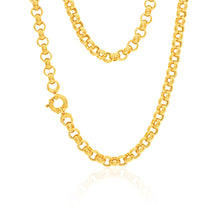 Load image into Gallery viewer, 9ct Yellow Gold Silver Filled Belcher Chain