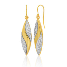 Load image into Gallery viewer, 9ct Yellow Gold Silver Filled Stardust Bomber Drop Earrings