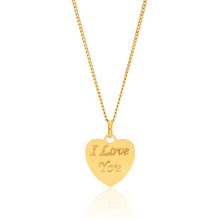 Load image into Gallery viewer, 9ct Gold Filled I Love You Pendant