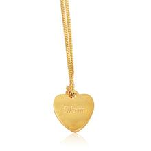 Load image into Gallery viewer, 9ct Yellow Gold Silver Filled Heart Shape &quot;mum&quot; Pendant in 12mm