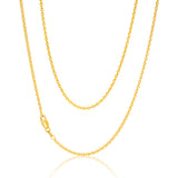 9ct Yellow Gold Silver Filled 45cm Chain 50gauge