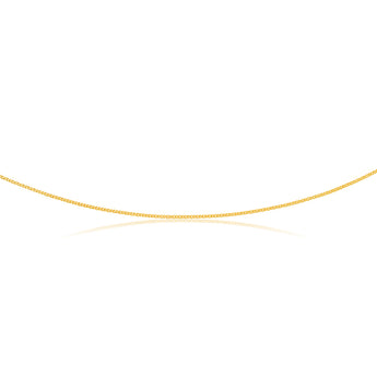 9ct Yellow Gold Silver Filled 50cm50 Gauge Chain