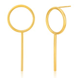 9ct Yellow Gold Silver Filled fancy  Earrings