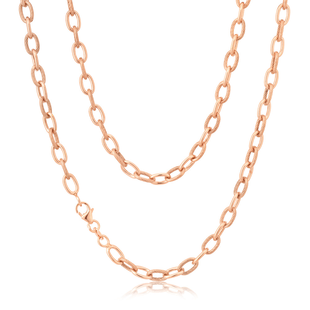 9ct Rose Gold Silverfilled 45cm Chain Shiels Jewellers