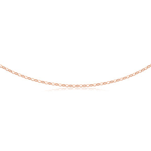 9ct Rose Gold Silverfilled 50cm Belcher Chain