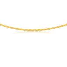 Load image into Gallery viewer, 9ct Yellow Gold Silverfilled 45cm Curb Chain