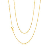 Silverfilled 45cm Anchor Link Chain 40Gauge