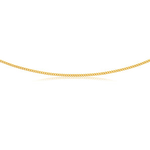 9ct Yellow Gold Silver Filled 50cm 70 Gauge Curb Chain