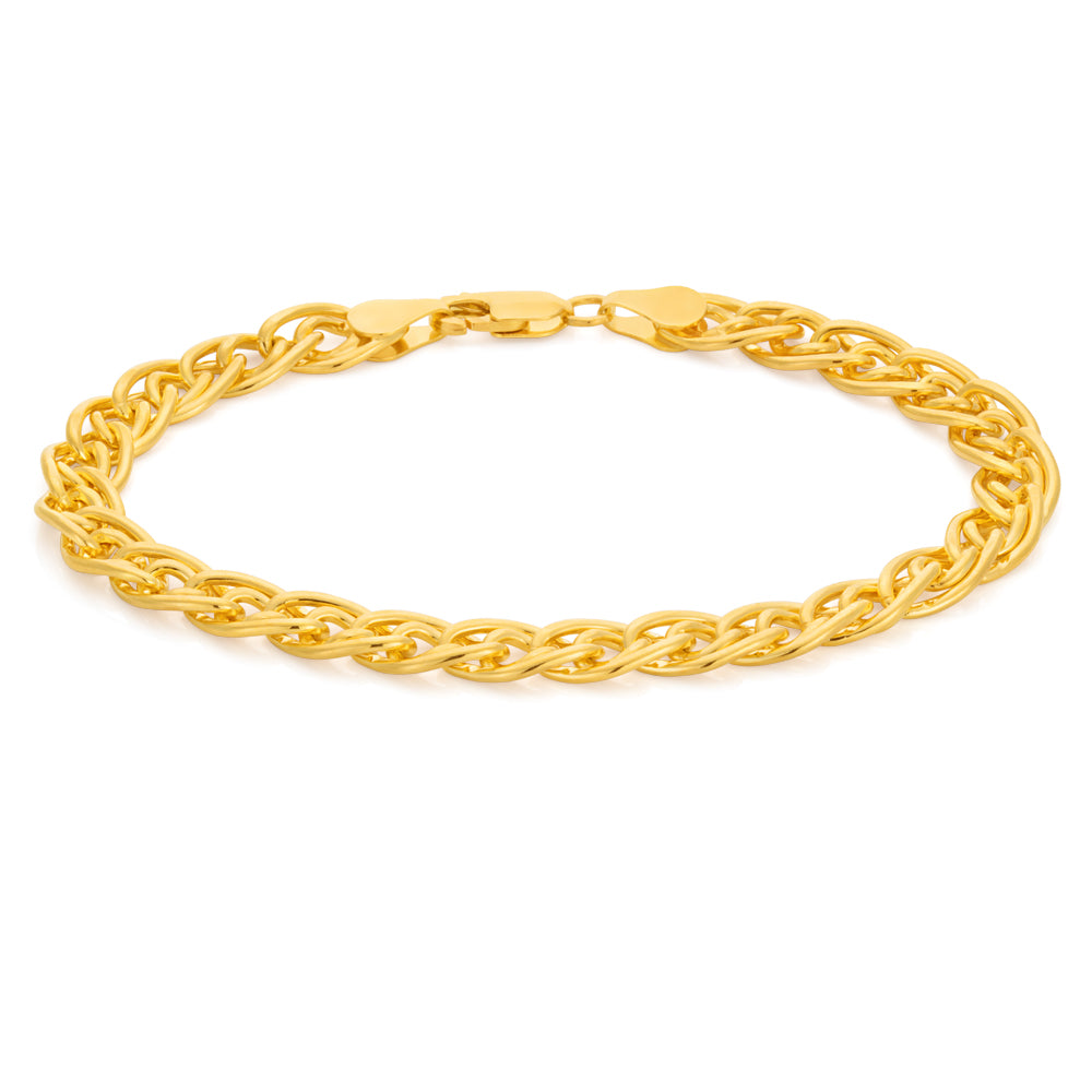 Gold Filled Double Curb 19cm 120 Gauge Bracelet