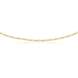 9ct Gold Filled Figaro 55cm Chain 80 Gauge