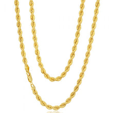 Load image into Gallery viewer, 9ct Gold Filled Rope 50cm Chain 80 Gauge
