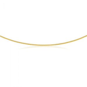 9ct Gold Filled Curb 50cm Chain 60 Gauge