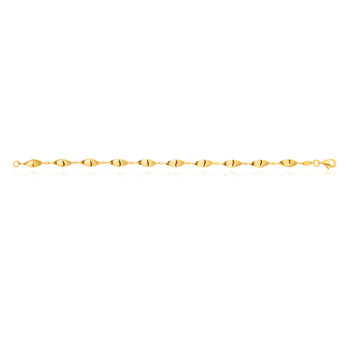 9ct Yellow Gold Filled Fancy 19cm Bracelet