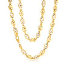 Load image into Gallery viewer, 9ct Two-Tone Gold Filled 45cm Singapore Link Chain