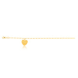 9ct Yellow Gold-Filled Mum Charm 19cm Bracelet