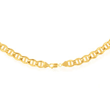 Load image into Gallery viewer, 9ct Yellow Gold Silverfilled Anchor 55cm Chain