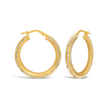 Load image into Gallery viewer, 9ct Yellow Gold-Filled Hoop Earrings