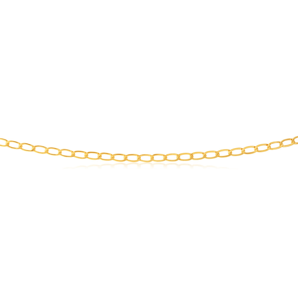 9ct Yellow Gold Filled 45cm Curb Chain
