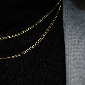 9ct Yellow Gold Filled 50cm Curb Chain