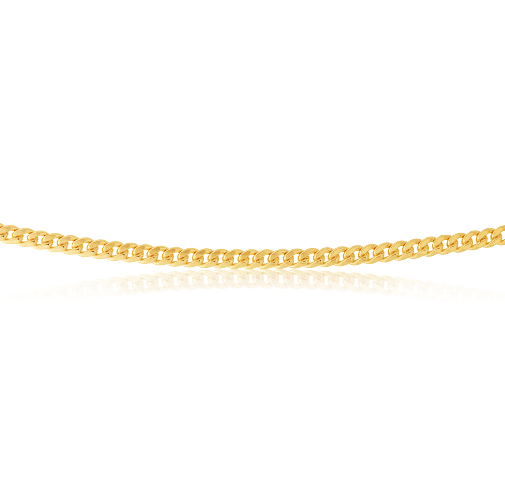 9ct Yellow Gold Filled 50cm Curb Chain