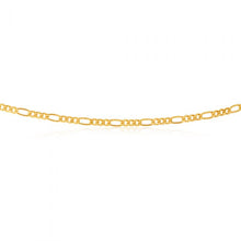 Load image into Gallery viewer, 9ct Yellow Gold Copperfilled 55cm Figaro Chain
