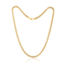 Load image into Gallery viewer, 9ct Yellow Gold Silverfilled Wheat 45cm Necklace
