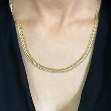 Load image into Gallery viewer, 9ct Yellow Gold Silverfilled Wheat 45cm Necklace