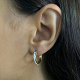 9ct Silver Filled Double Sided Cubic Zirconia Earrings