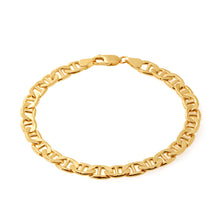 Load image into Gallery viewer, 9ct Yellow Gold Silver Filled Anchor 170 Gauge 21cm Bracelet