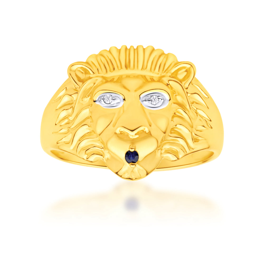 Golden Roar Of Lion Men's Ring – GIVA Jewellery