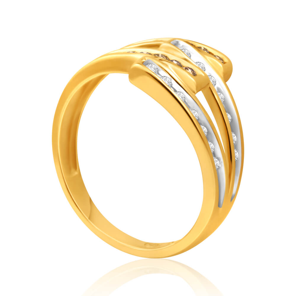 Australian Diamond 9ct Yellow Gold Diamond Ring