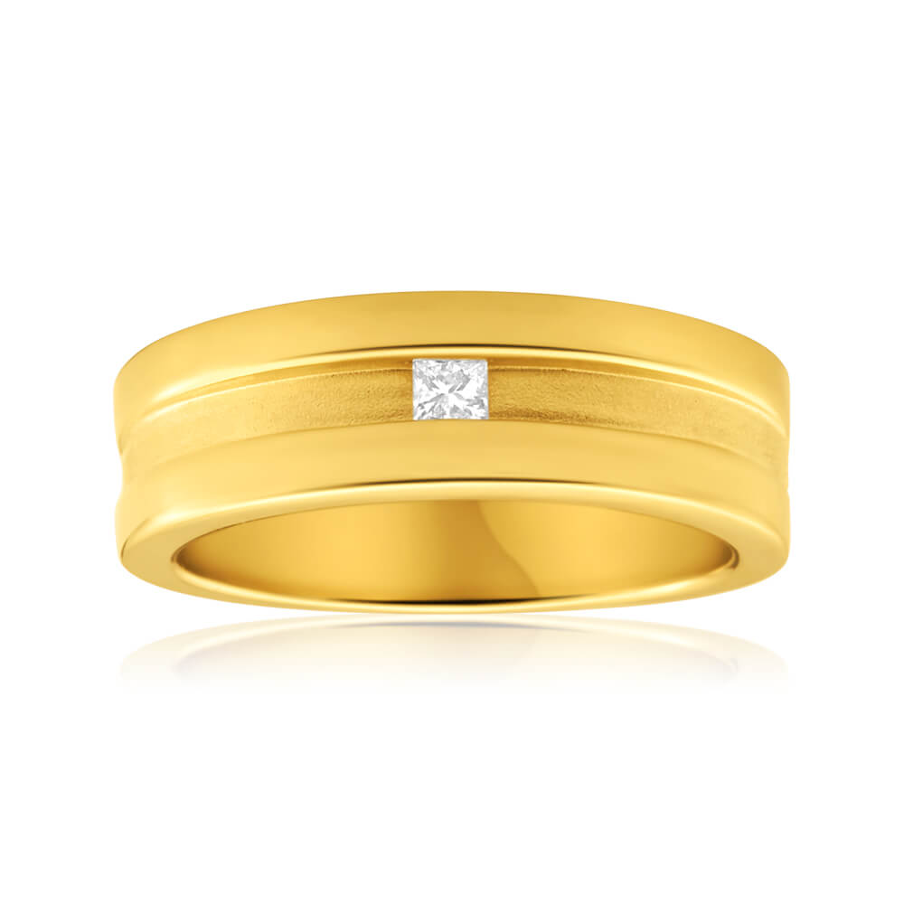 9ct Yellow Gold Valentino Diamond Ring