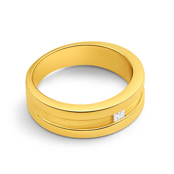 9ct Yellow Gold Valentino Diamond Ring