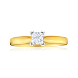 18ct Yellow Gold Solitaire Ring With 0.5 Carat Diamond