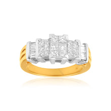 Load image into Gallery viewer, 14ct Yellow Gold &#39;Eminence&#39; Ring With 1 Carat Of Diamonds