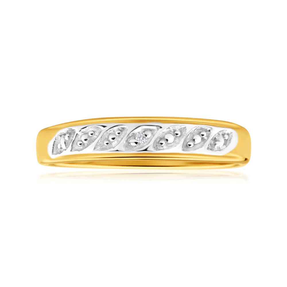 9ct Yellow Gold Sublime Diamond Ring
