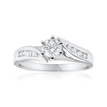 Load image into Gallery viewer, 18ct White Gold Ring With 0.5 Carats Of Brilliant Cut Diamonds