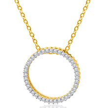 Load image into Gallery viewer, 9ct Yellow Gold 1/2 Carat Diamond Circle of Life Pendant