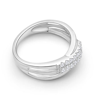9ct White Gold 1/4 Carat Diamond Ring