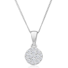 Load image into Gallery viewer, 9ct White Gold Diamond Pendant