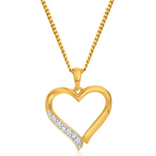 Load image into Gallery viewer, 9ct Yellow Gold Luxurious Diamond Pendant