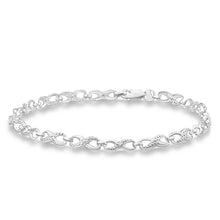 Load image into Gallery viewer, 9ct Alluring White Gold Diamond Fancy Bracelet